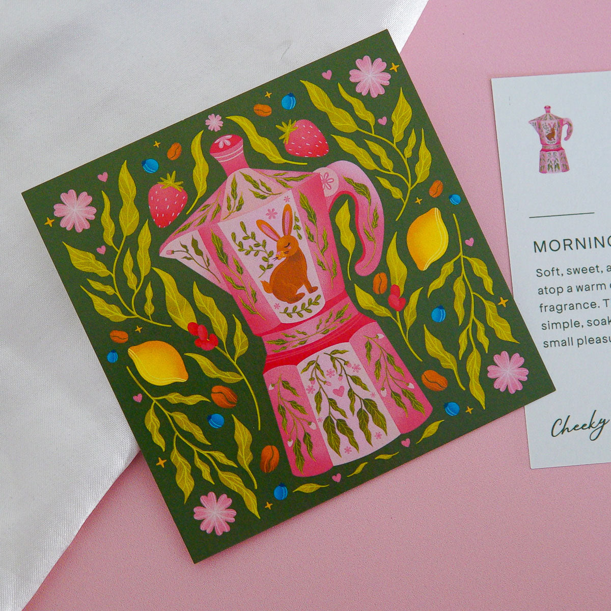 Morning Coffee Rituals Mini Art Print (4"x4")