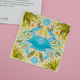 Blue Crab Balance Mini Art Print (4"x4")