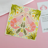 Tidal Duet Shrimp Mini Art Print (4"x4")