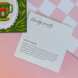 Mushroom Moon Brew Teacup Mini Art Print (4"x4")