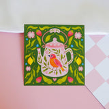 Song of Stillness Teapot Mini Art Print (4"x4")