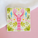 Lobster’s Still Waters Mini Art Print (4"x4")