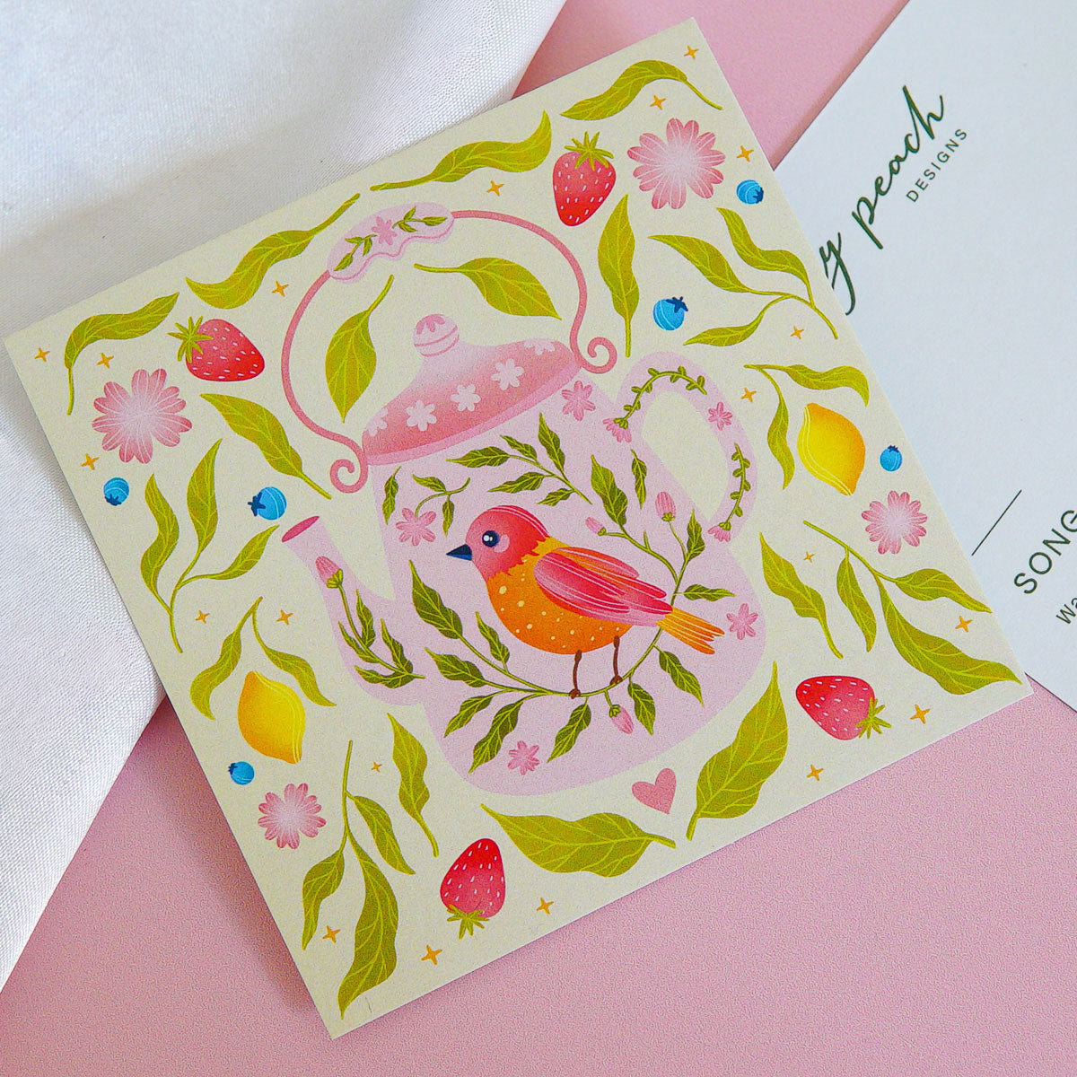 Song of Stillness Teapot Mini Art Print (4"x4")