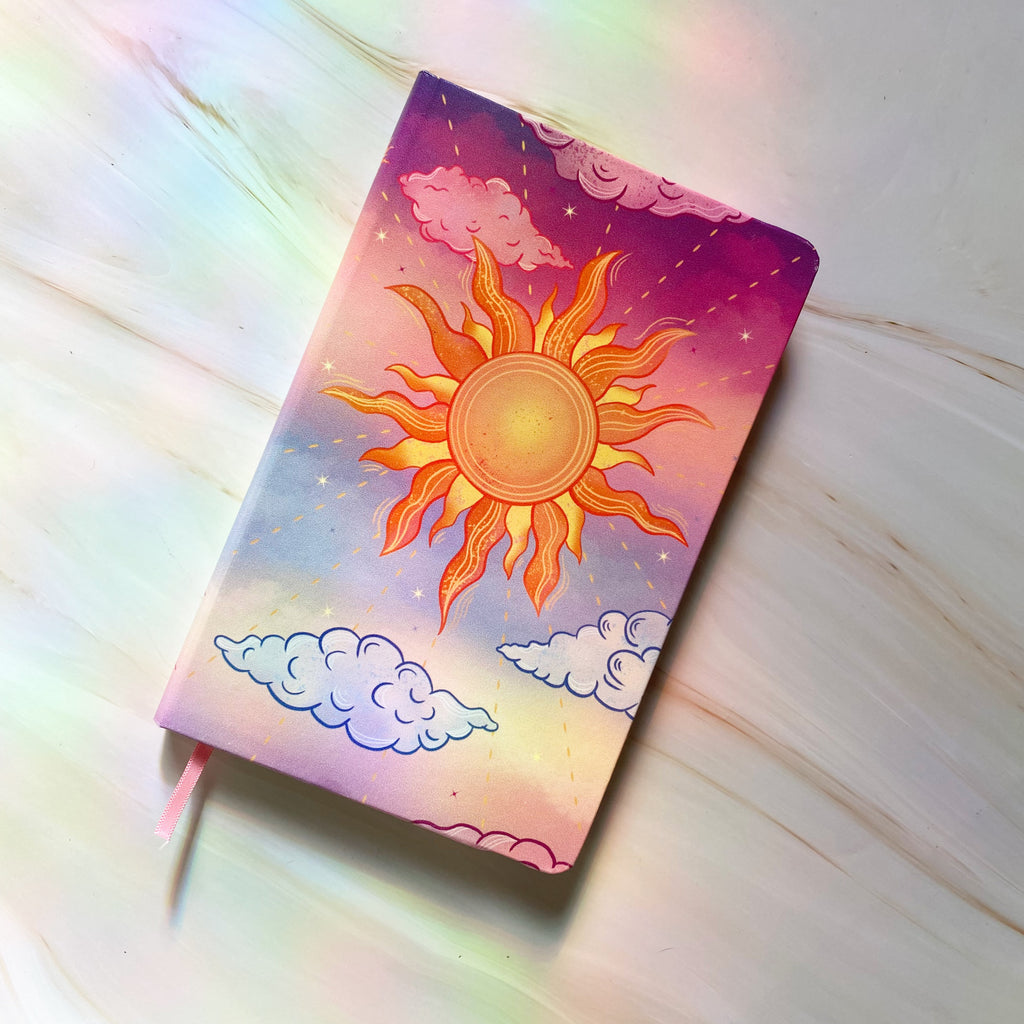 Dreamer Sun Journal | Hard Cover | Notebook - Cheeky Peach Designs 