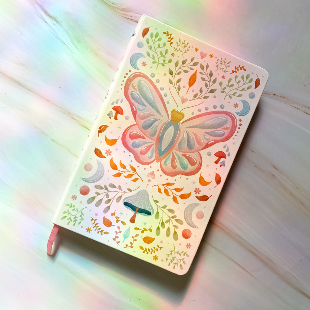 Whimsical Garden Journal | Hardcover | Notebook - Cheeky Peach Designs 