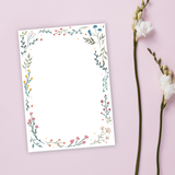 Spring Bloom Blank Notepad | 5"x7" - Cheeky Peach Designs 