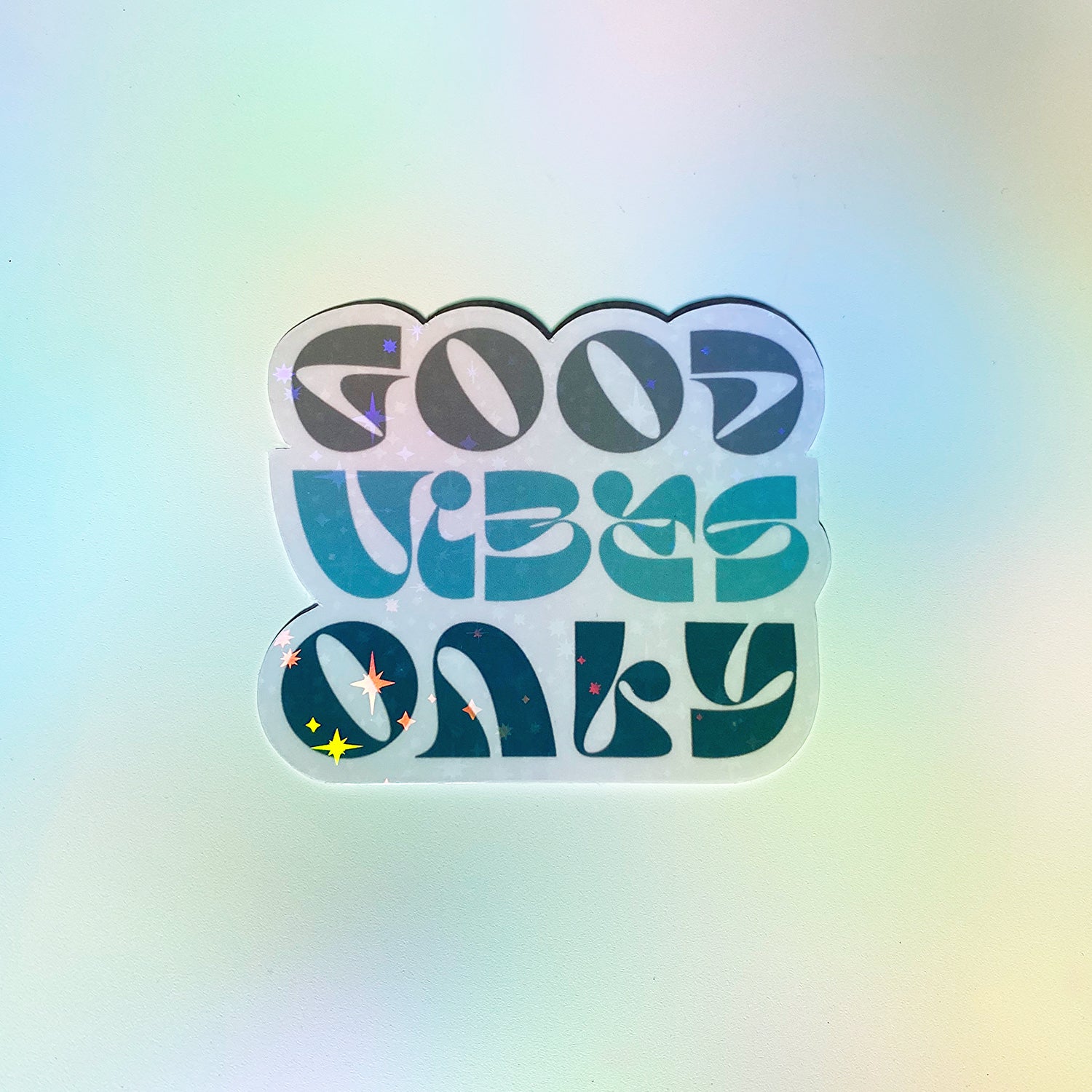 Good Vibes Only Sticker - Cheeky Peach Designs 
