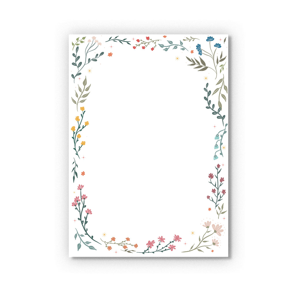 Spring Bloom Blank Notepad | 5"x7" - Cheeky Peach Designs 