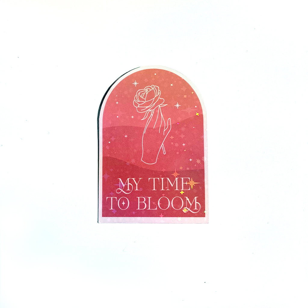 My Time to Bloom Sticker - Cheeky Peach Designs 