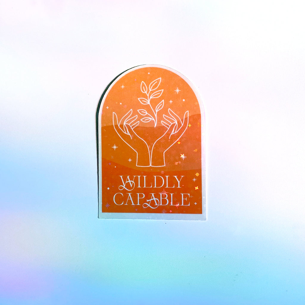 Wildly Capable Sticker - Cheeky Peach Designs 