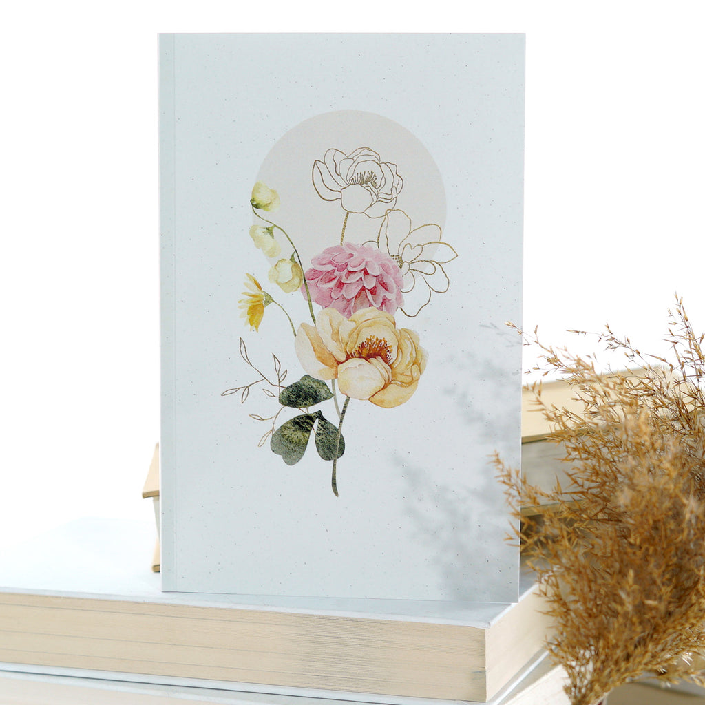Botanical Sunrise Notebook | Journal - Cheeky Peach Designs 