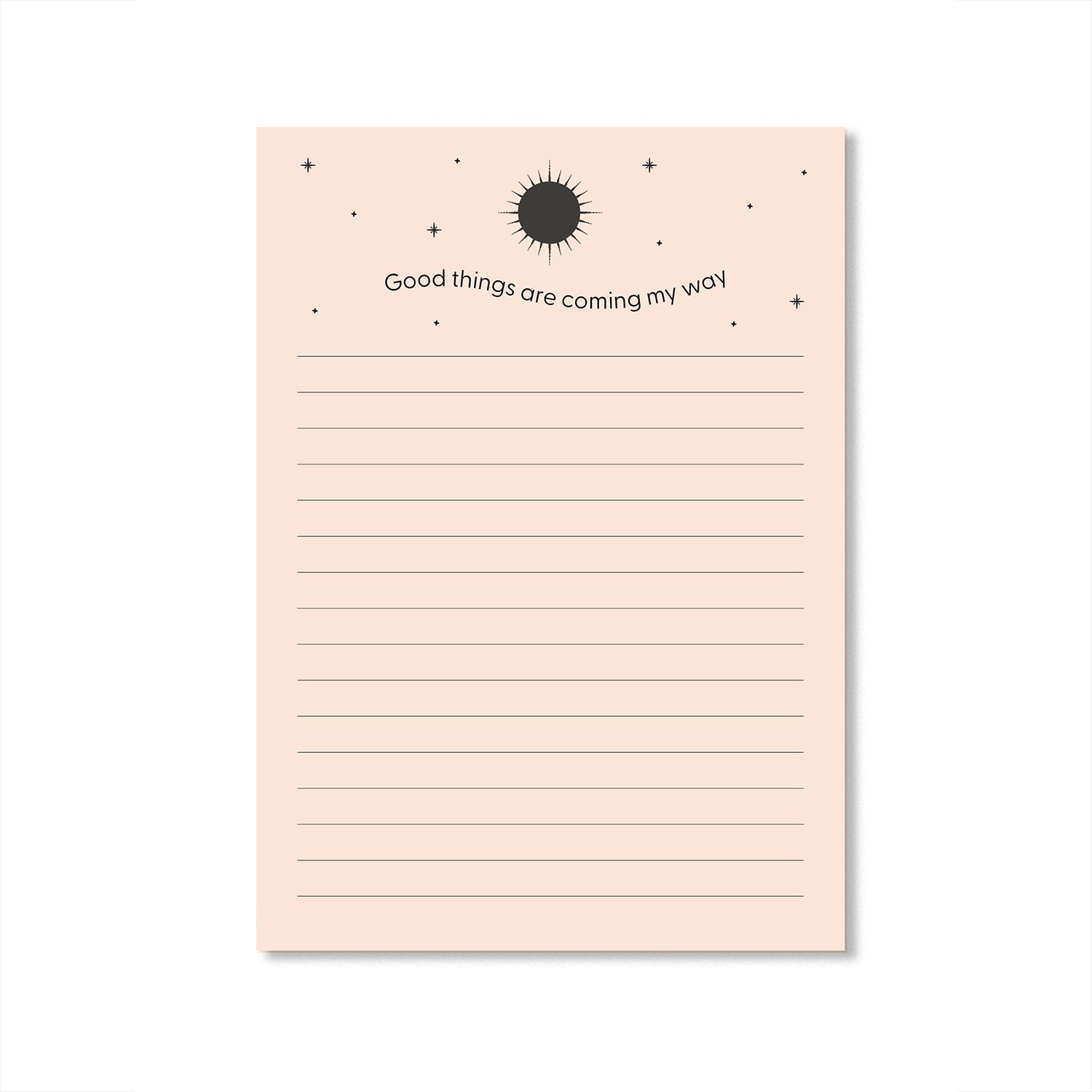 Good Things Celestial Lined Notepad | 5"x7" - Cheeky Peach Designs 