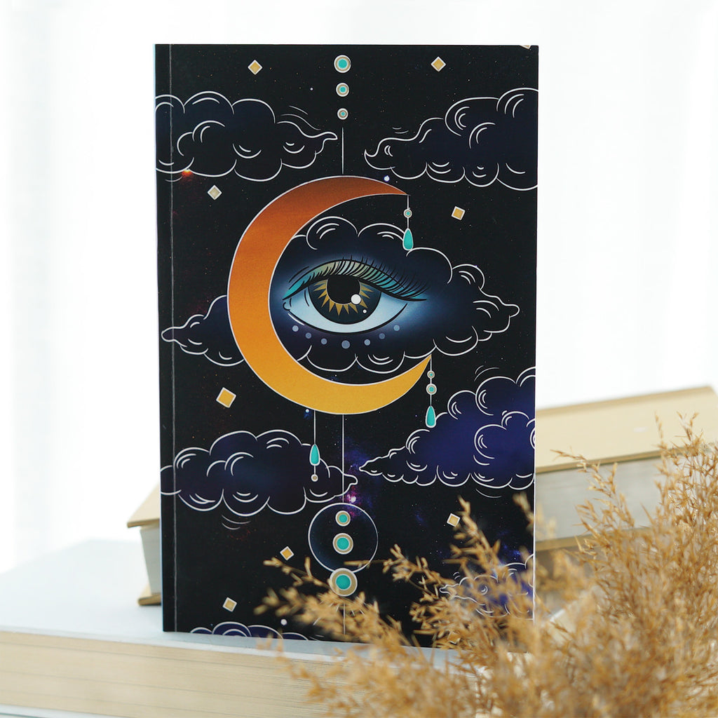 Dreamer Moon Notebook | Sketchbook - Cheeky Peach Designs 