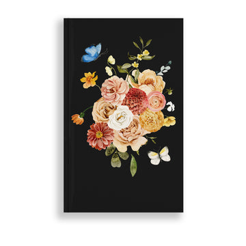 Midnight Bouquet Notebook | Journal - Cheeky Peach Designs 