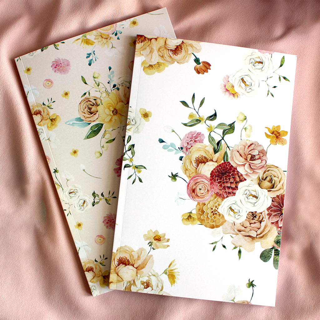 Afternoon Garden Notebook | Journal - Cheeky Peach Designs 