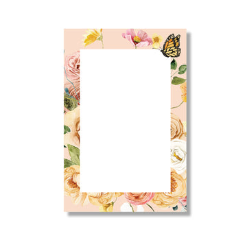 Butterfly Sanctuary Notepad | 4"x6" - Cheeky Peach Designs 