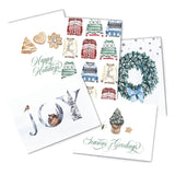 Elegant Holiday Card Pack - Cheeky Peach Designs 