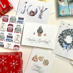 Elegant Holiday Card Pack - Cheeky Peach Designs 
