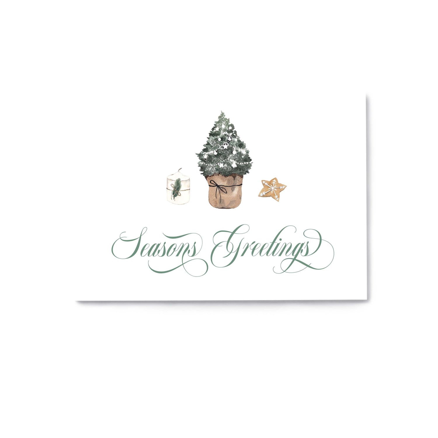 Elegant Holiday Card Pack - Cheeky Peach Designs 