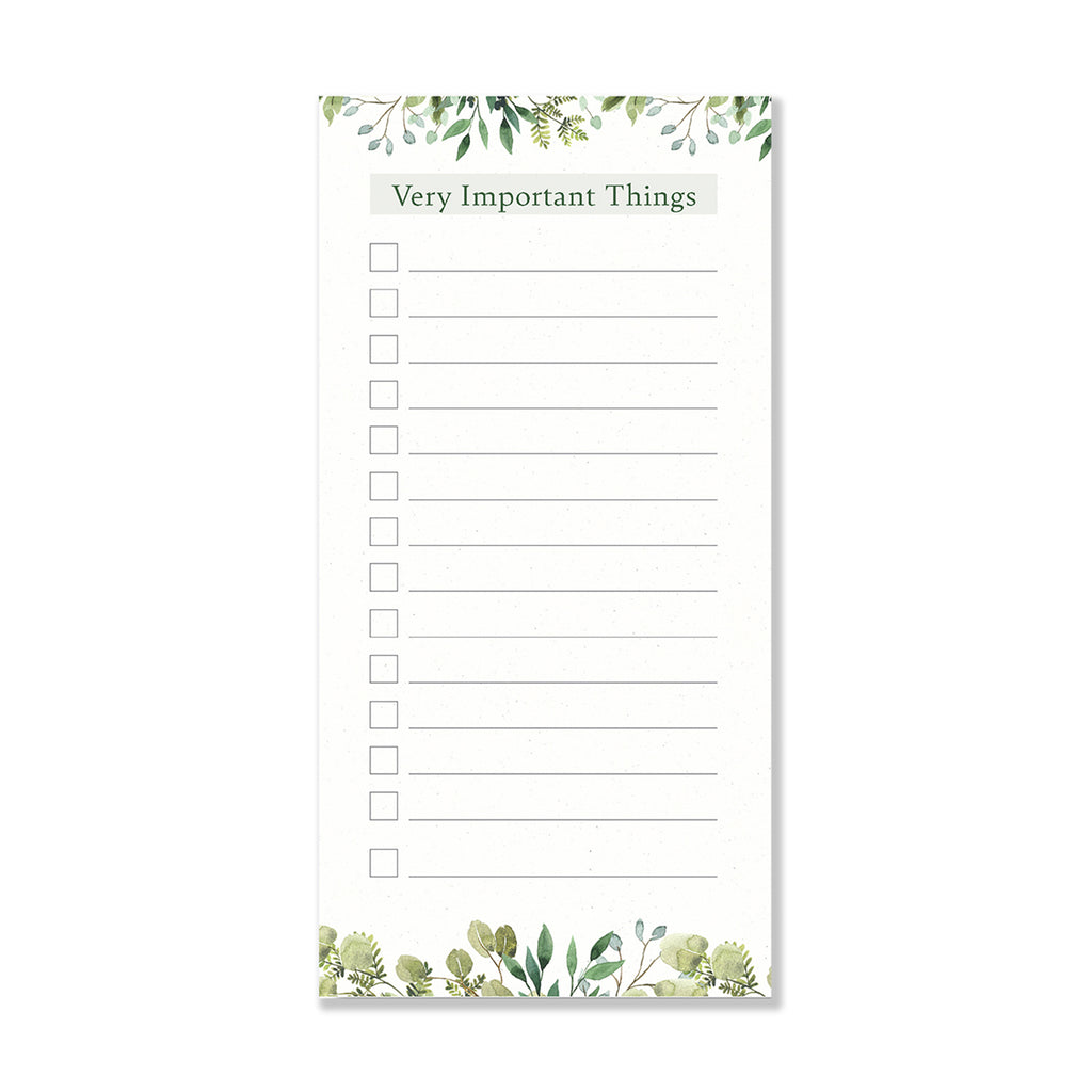 Very Important Things To Do List  Notepad | 4"x8" - Cheeky Peach Designs 