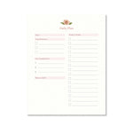 Rose Daily Planner Notepad | 8.5"x11" - Cheeky Peach Designs 