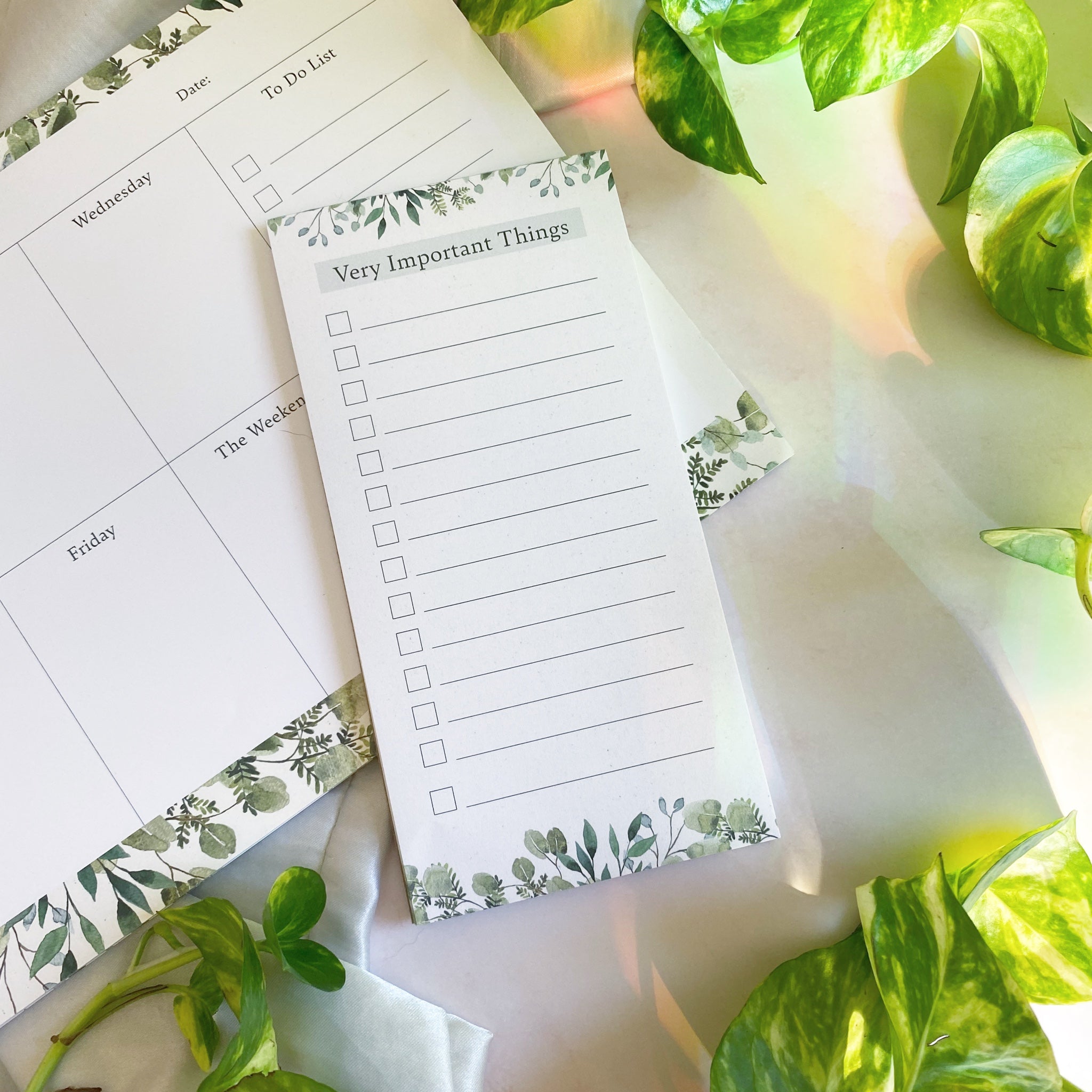 Very Important Things To Do List  Notepad | 4"x8" - Cheeky Peach Designs 