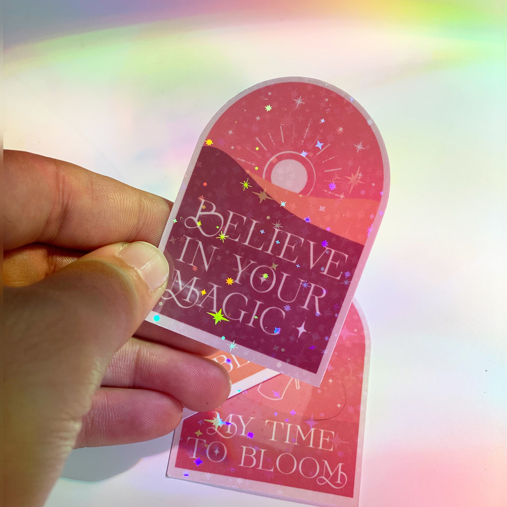Believe in your Magic Sticker - Cheeky Peach Designs 